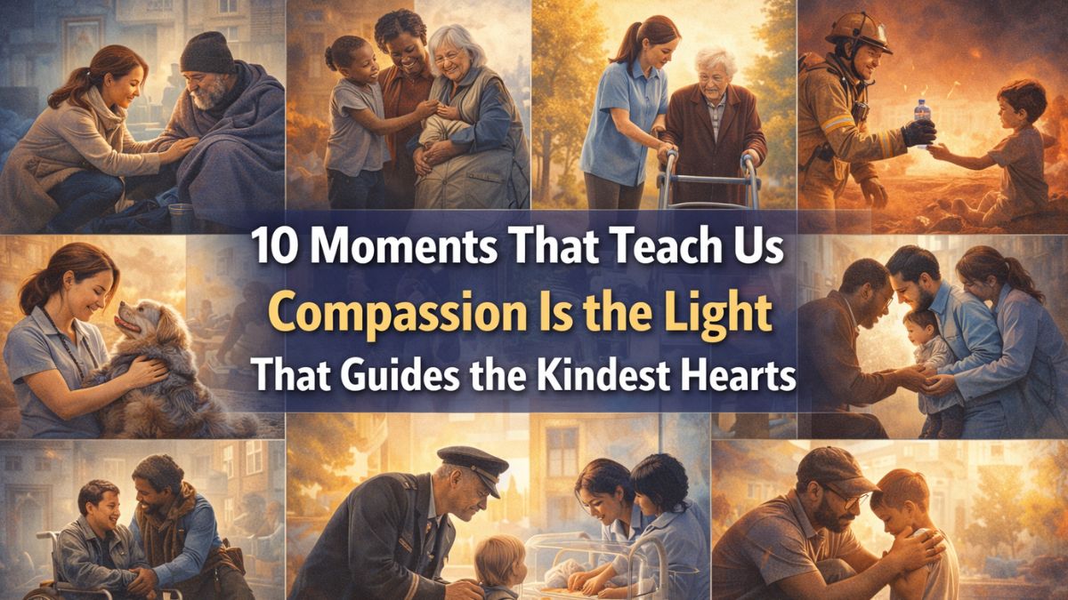 10 Moments That Teach Us Compassion Is the Light That Guides the Kindest Hearts