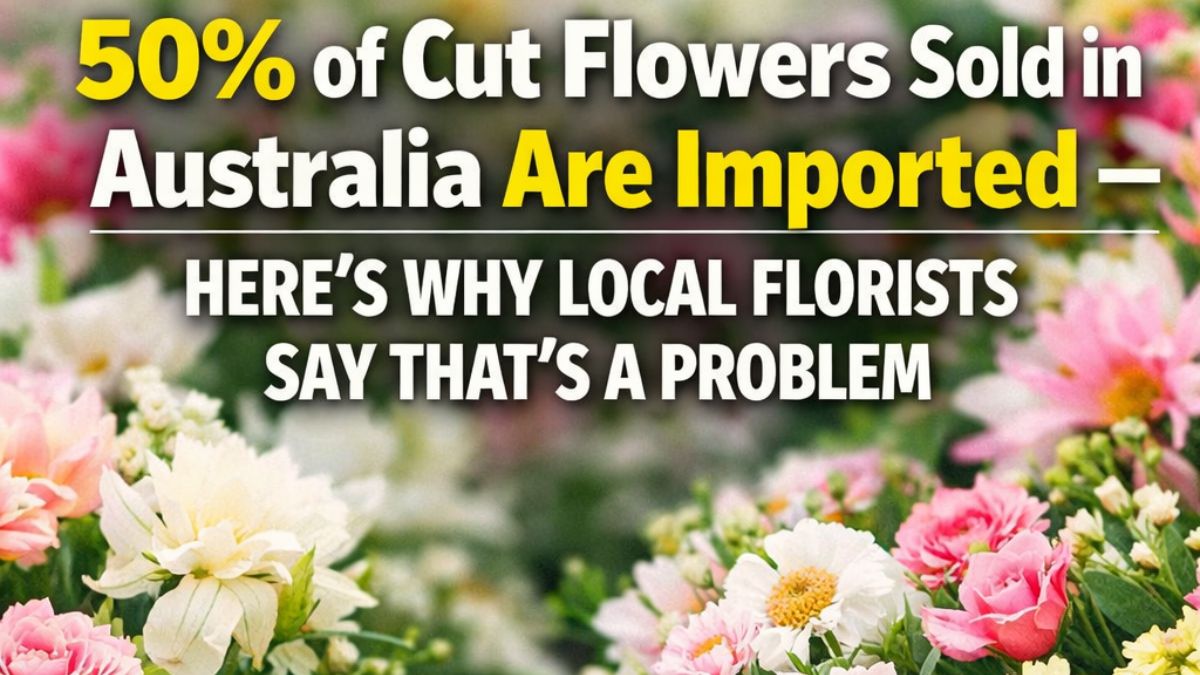 50% of Cut Flowers Sold in Australia Are Imported — Here's Why Local Florists Say That's a Problem