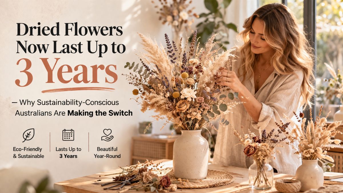 Dried Flowers Now Last Up to 3 Years — Why Sustainability-Conscious Australians Are Making the Switch