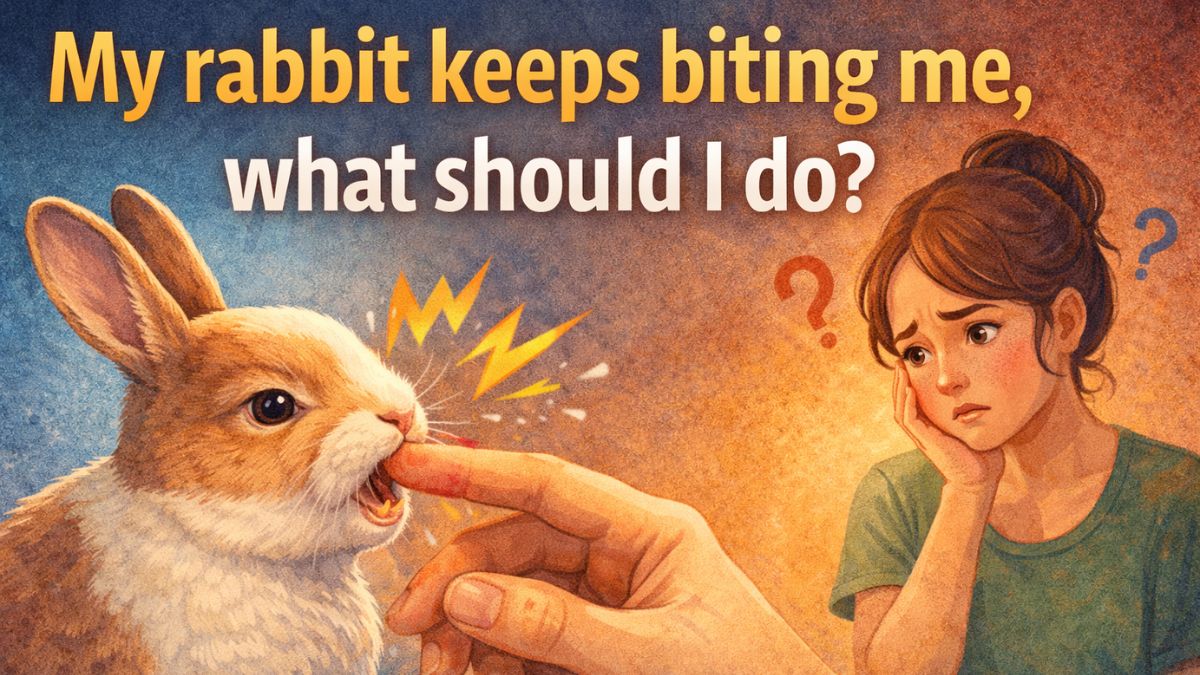 My rabbit keeps biting me, what should I do?